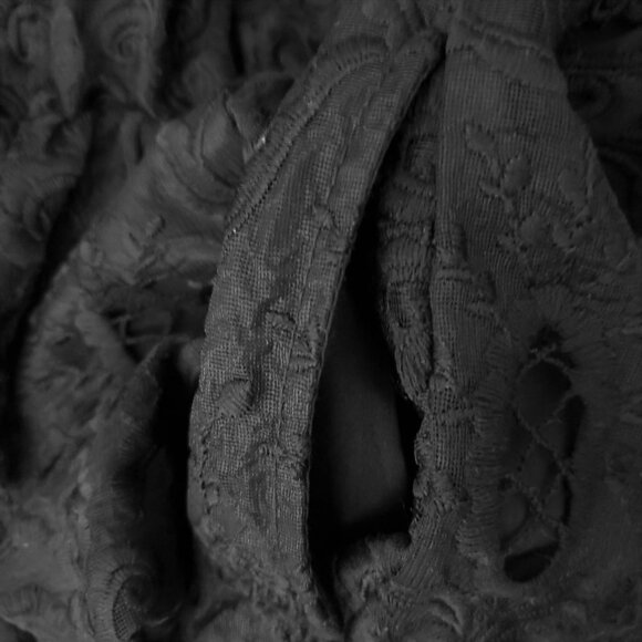 🔥ASOS V Neck Black Lace Bell Sleeve Romper - Picture 10 of 10